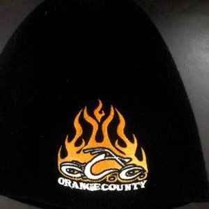 RARE ORANGE COUNTY CHOPPERS BIKER KNIT TOQUE MADE IN THE USA